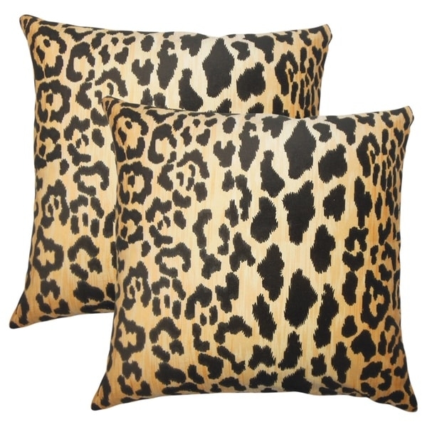 Giraffe print cheap throw pillows