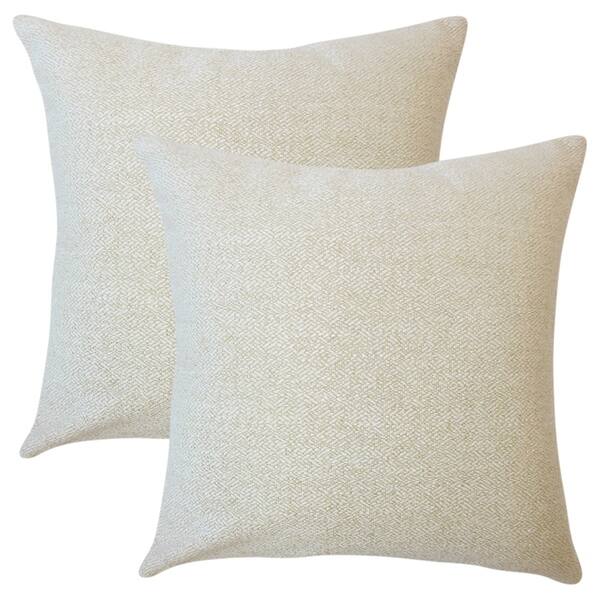 Shop Set Of 2 Winslow Solid Throw Pillows In Celadon On Sale