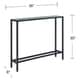 preview thumbnail 16 of 35, SEI Furniture Ham Narrow Console Table