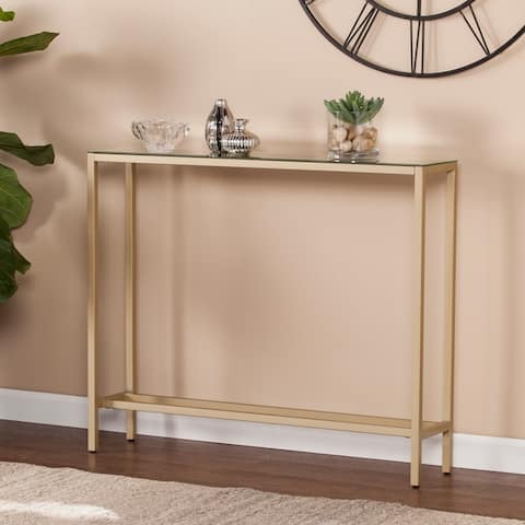 Silver Orchid Ham Narrow Console Table