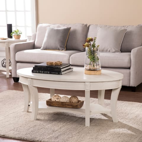 SEI Furniture Sedum Oval Coffee Table