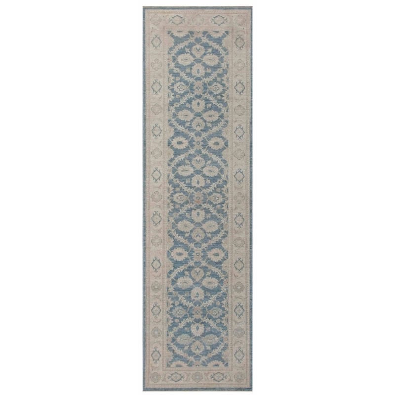 Pasargad Ferehan Hand-Knotted Lambs Wool Runner - 2' 8'' X 9' 3''