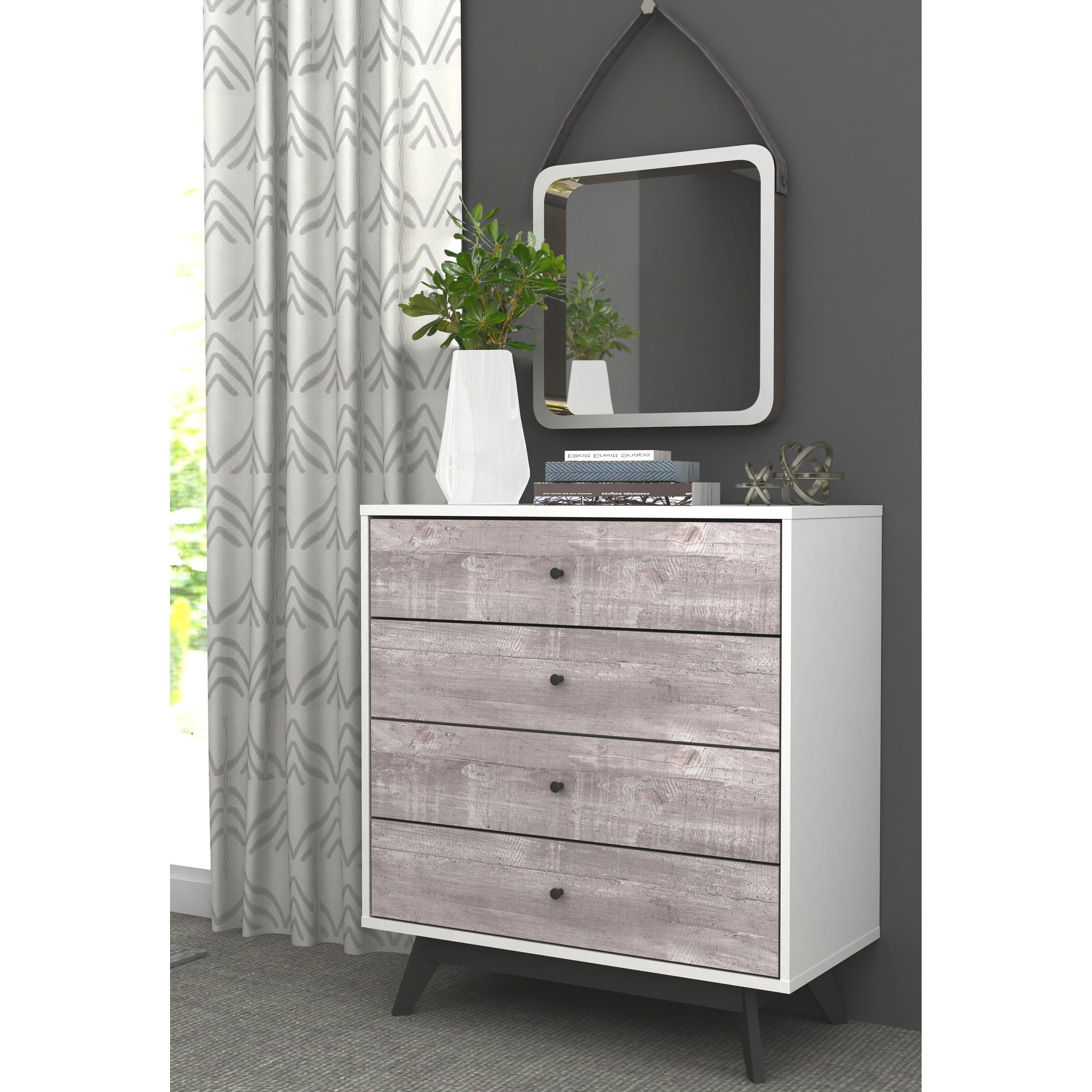 Shop Simple Living Crislana 4 Drawer Chest On Sale Overstock