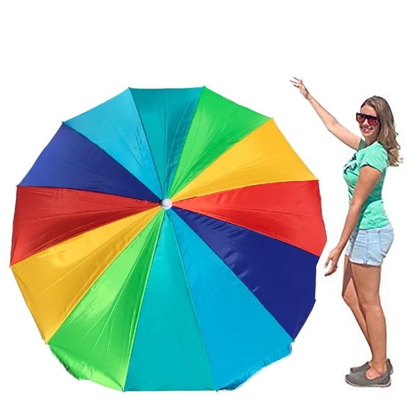 Easygo Rainbow Beach Umbrella Portable Wind Easygo Rainbow Beach Umbrella Portable Wind Large Folding With