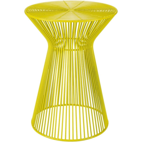 Shop Petruccio Bright Yellow Modern 13.5-inch Metal Accent Table - Free