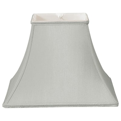 Royal Designs Square Bell Designer Lamp Shade, Gray, 5 x 10 x 9