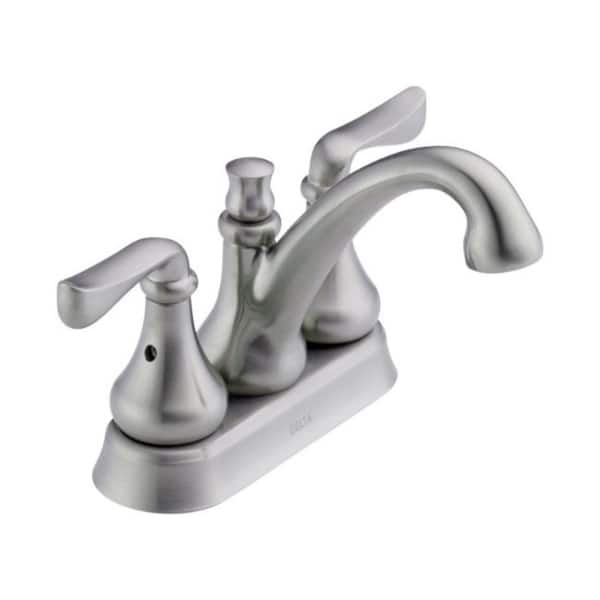 Shop Delta Aubrey Stainless Steel Two Handle Laundry Faucet 4 In