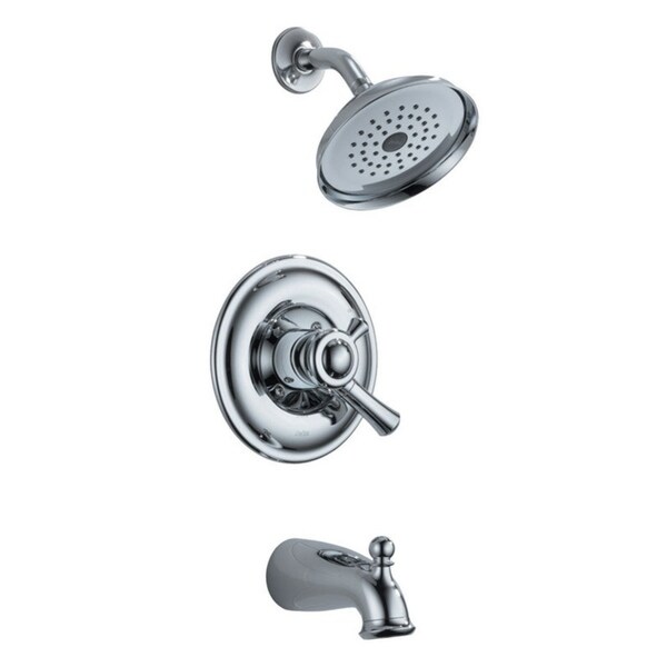 Shop Delta Tub And Shower Faucet 1 Handle Lewiston Chrome Finish
