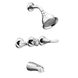 Moen Bathroom Faucets Online At Our Best Moen Adler 3 Handles Tub And Shower Faucet Chrome