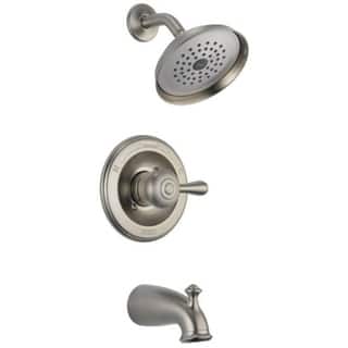 Shop Delta Tub And Shower Faucet 1 Handle Leland Stainless Steel