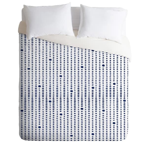 Shop Deny Designs Blue Japandi Dots Duvet Cover Set 3 Piece Set