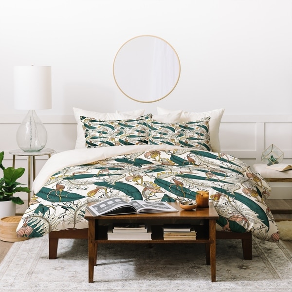 Deny Designs Orchid Floral Garden Duvet Cover Set (3-Piece Set). Opens flyout.