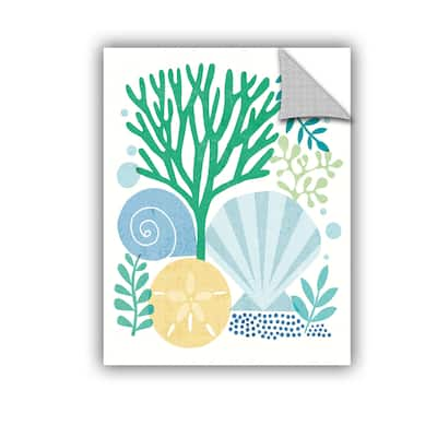 ArtAppealz Michael Mullan's Under Sea Treasures VI Sea Glass, Removable Wall Art Mural