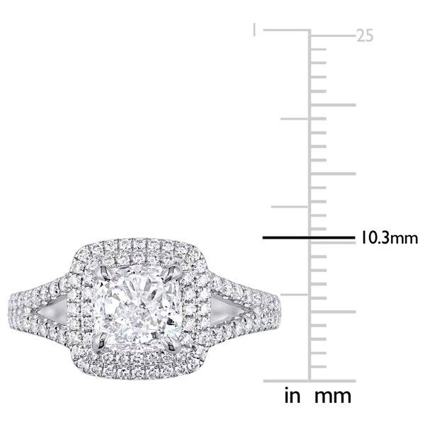 Shop Miadora Signature Collection 14k White Gold 2ct Tdw Cushion