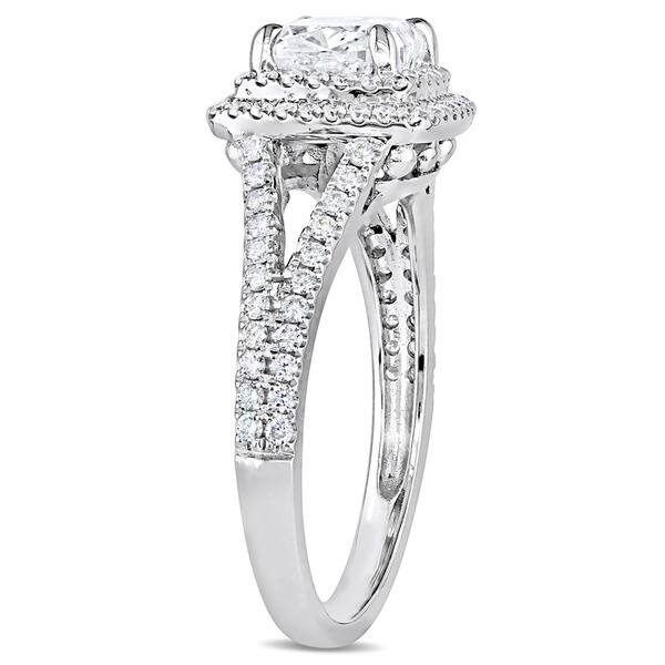 Shop Miadora Signature Collection 14k White Gold 2ct Tdw Cushion