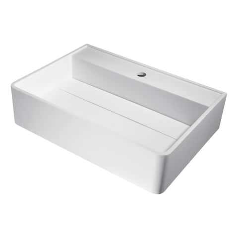 ANZZI Tilia Vessel Sink in Matte White