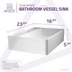 preview thumbnail 4 of 15, ANZZI Tilia Vessel Sink in Matte White