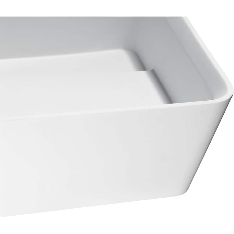 ANZZI Sharon Vessel Sink in Matte White