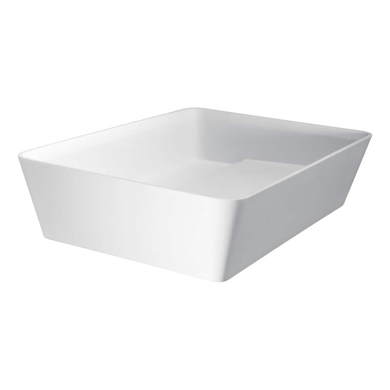 ANZZI Sharon Vessel Sink in Matte White