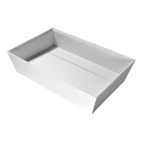 ANZZI Entelea Vessel Sink in Matte White