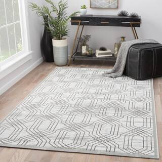 Rayon From Bamboo Trellis Rugs Area For Less Juniper Home Marsielle Trellis White Dark Grey Rayon From Bamboo Indoor Area Rug 5