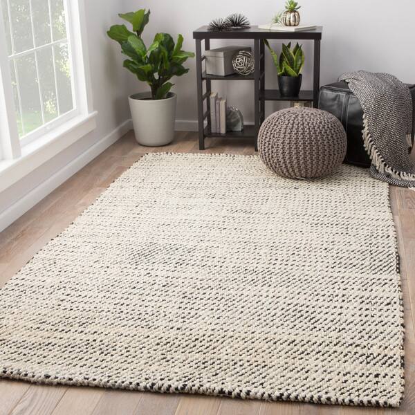 Alcott Natural White Black Jute Hand Woven Area Rug 5 Alcott Natural White Black Jute Hand Woven Area Rug 5