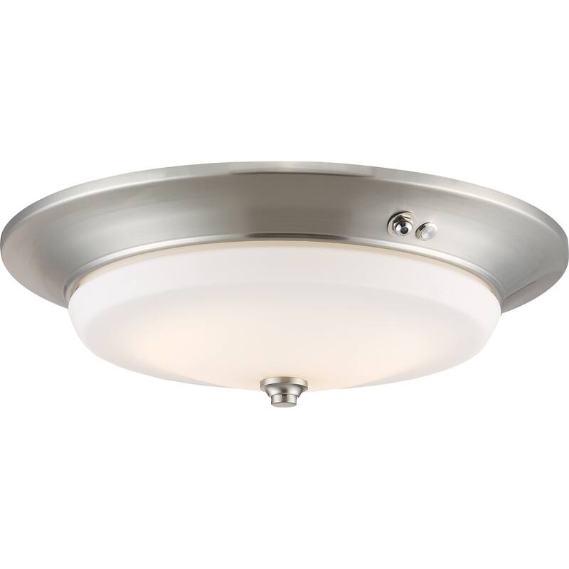 LED EMR Flush Brushed Nickel Fixture