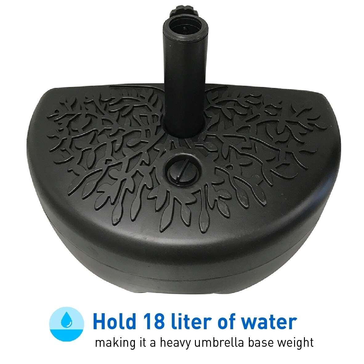 Water Weighted Universal Stand Easygo Half Umbrella Base Weight Patio Furniture Accessories Umbrellas Shade