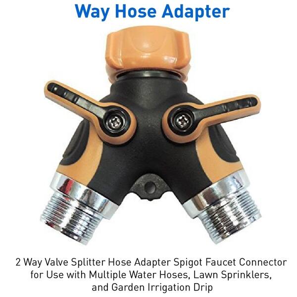 Shop N A 2 Way Valve Splitter Hose Adapter Spigot Faucet