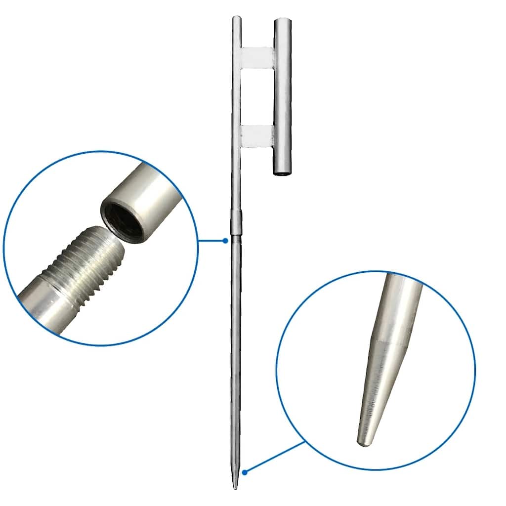 Swooper Flag Spike - Ground Spike Pole - Flag Holder - Feather Flag Pole Stand - Flags Outdoor Swooper Pole