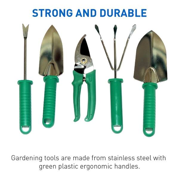 Shop N A 7 Piece Garden Seat Tool Set Includes Pruner Hovel Cultivator Trowel Weeding Fork Folding Stool Seat Overstock 18178909