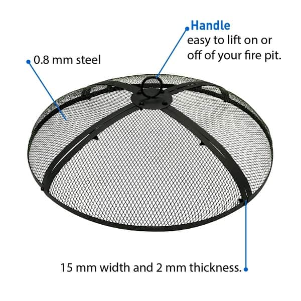 Shop 40 Inch Fire Screen Fire Pit Cover Fire Screen Protector