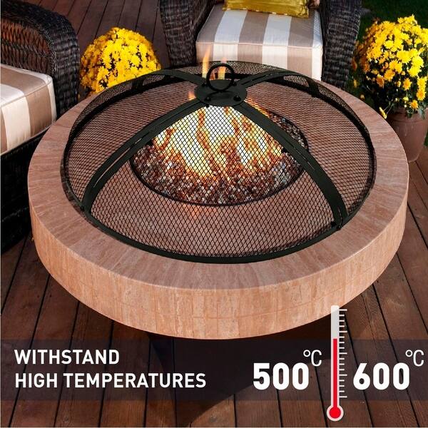 Shop 40 Inch Fire Screen Fire Pit Cover Fire Screen Protector