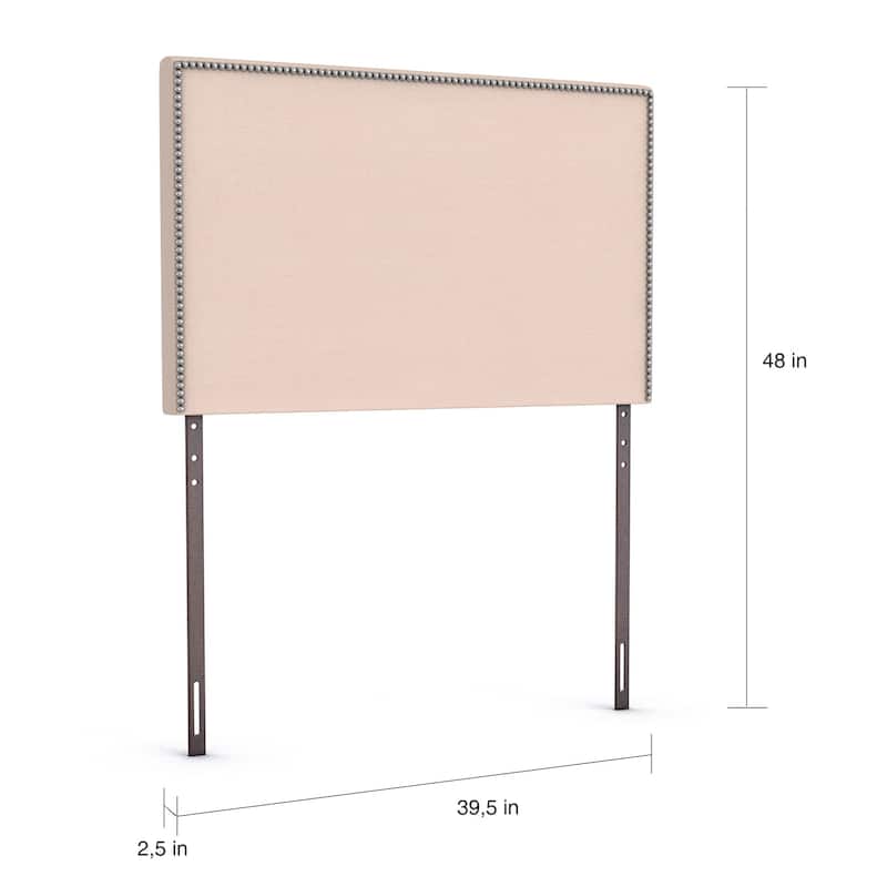 Copper Grove Maybelle Twin-size Nailhead Upholstered Headboard