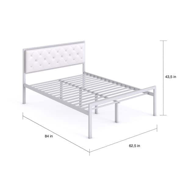 Porch & Den Manzanita Queen-size Vinyl Platform Bed Frame