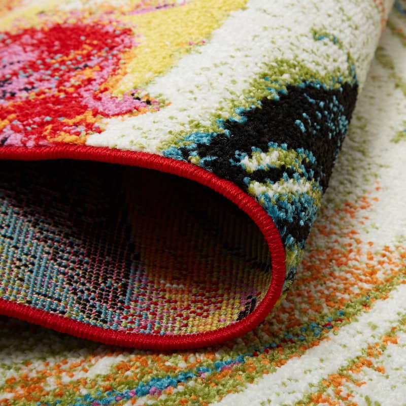 Porch & Den Craycombe Multi-colored Area Rug - 5'2 x 7'2