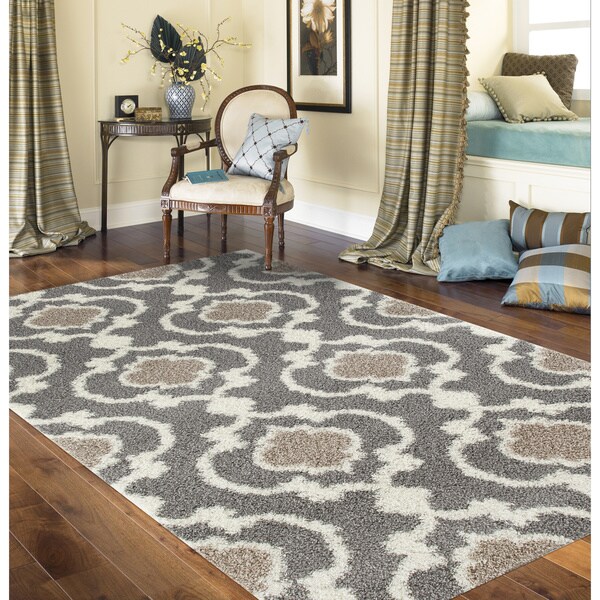 Porch & Den Marigny Touro Trellis Shag Rug