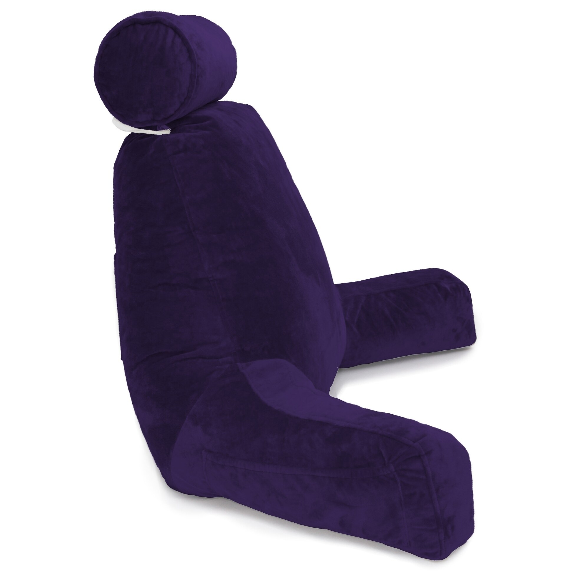 Husband Pillow Bedrest Reading & Support Bed Backrest w/Arms Purple -  Shredded Foam Reading Pillow - Bed Rest Pillow - Bed Bath & Beyond -  18181613