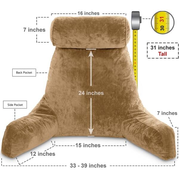 Shop Husband Pillow Bedrest Reading Support Bed Backrest W Arms