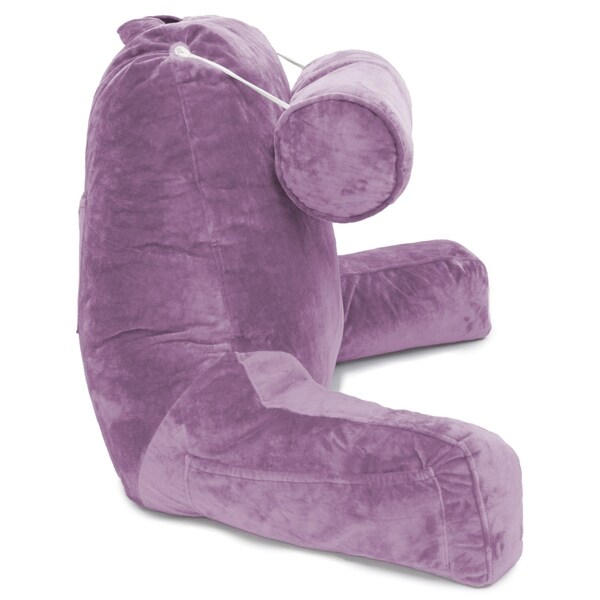 purple backrest pillow