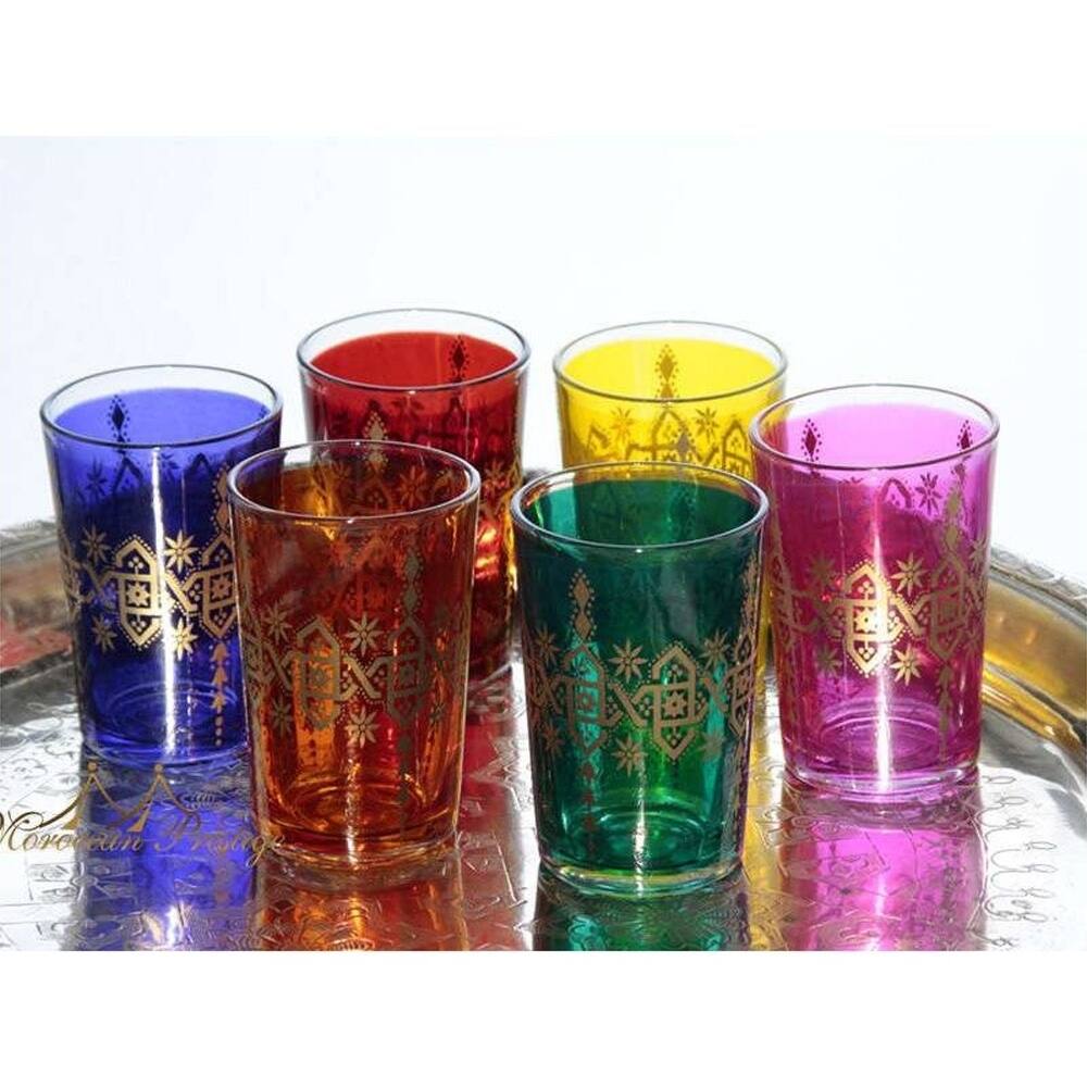 Moroccan Arabesque Tea Glasses