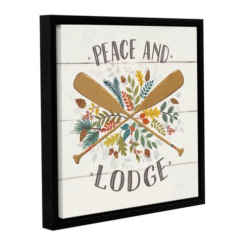 Janelle Penner's Peace and Lodge IV, Gallery Wrapped Floater-framed Canvas