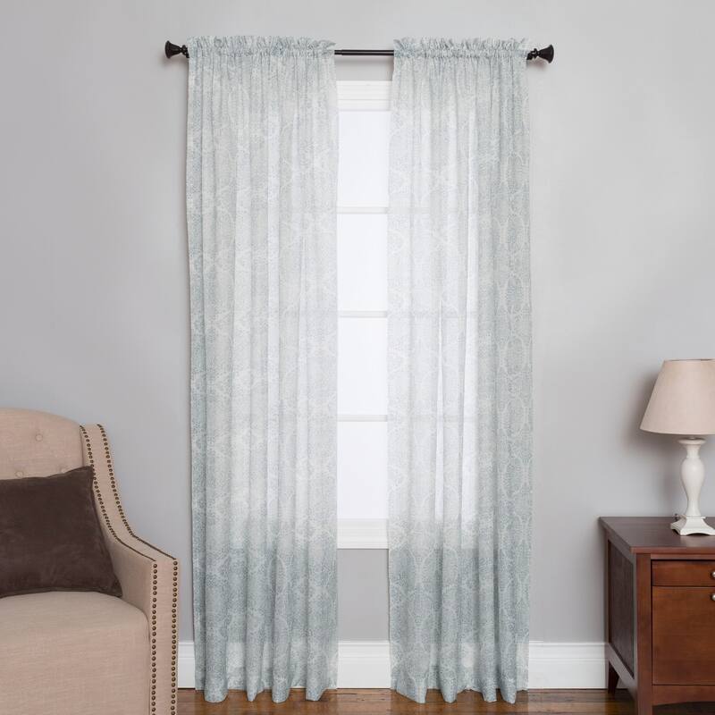Madalene Rod Pocket Panel - 63 Inches - Blue