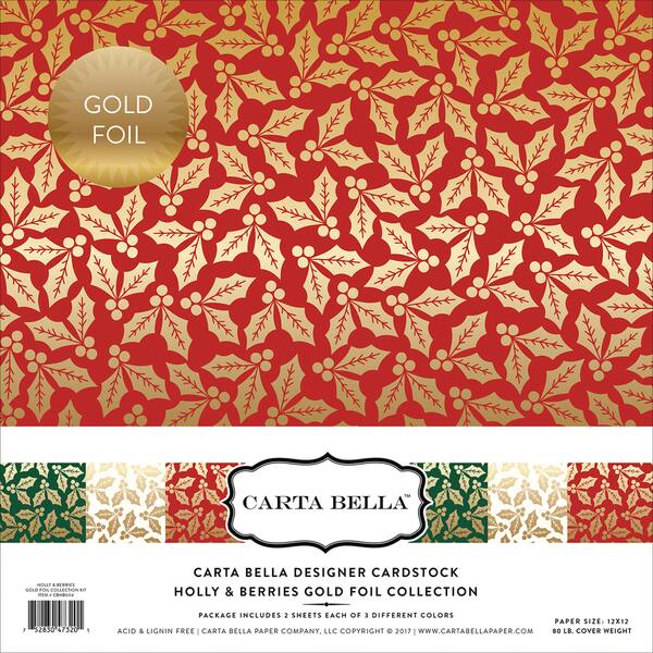 Carta Bella Holly & Berries CollectionKit 12x12Gld Bed Bath & Beyond