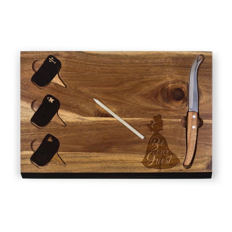 Beauty & the Beast - Delio Acacia Cheese Board & Tools Set