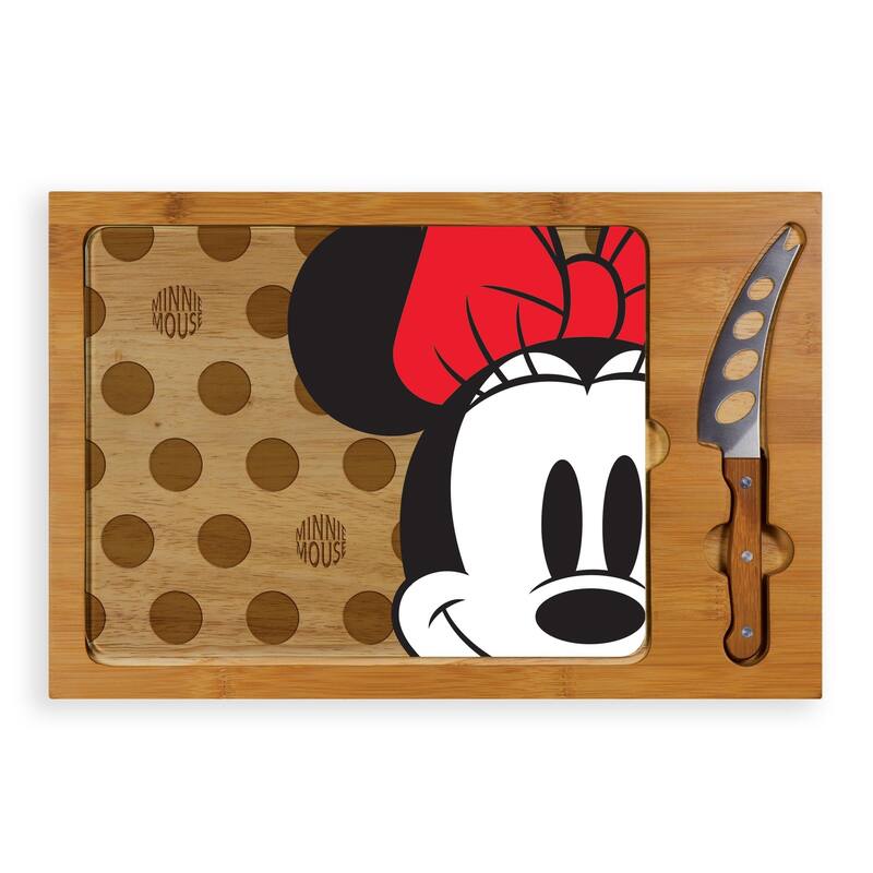 Minnie Mouse - Icon Glass Top Serving Tray & Knife Set