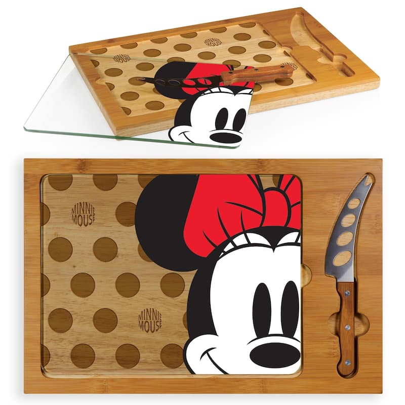 Minnie Mouse - Icon Glass Top Serving Tray & Knife Set