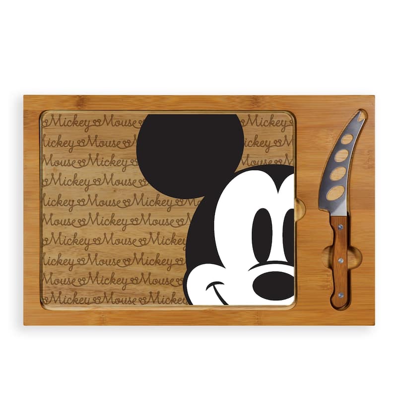 Mickey Mouse - Icon Glass Top Serving Tray & Knife Set