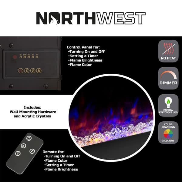 Electric Fireplace Wall Mounted Color Changing Led Electric Fireplace Wall Mounted Color Changing Led