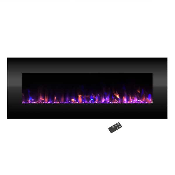 Shop Electric Fireplace Wall Mounted Color Changing Led Fire And